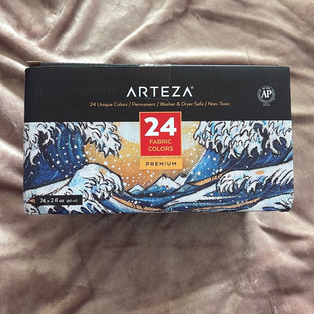 Arteza 24 color fabric paints